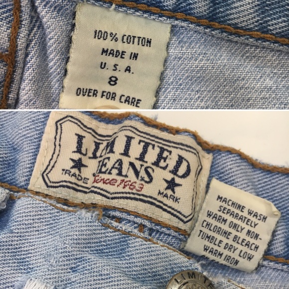 Vintage The Limited high waisted denim shorts - 8 - Picture 7 of 8